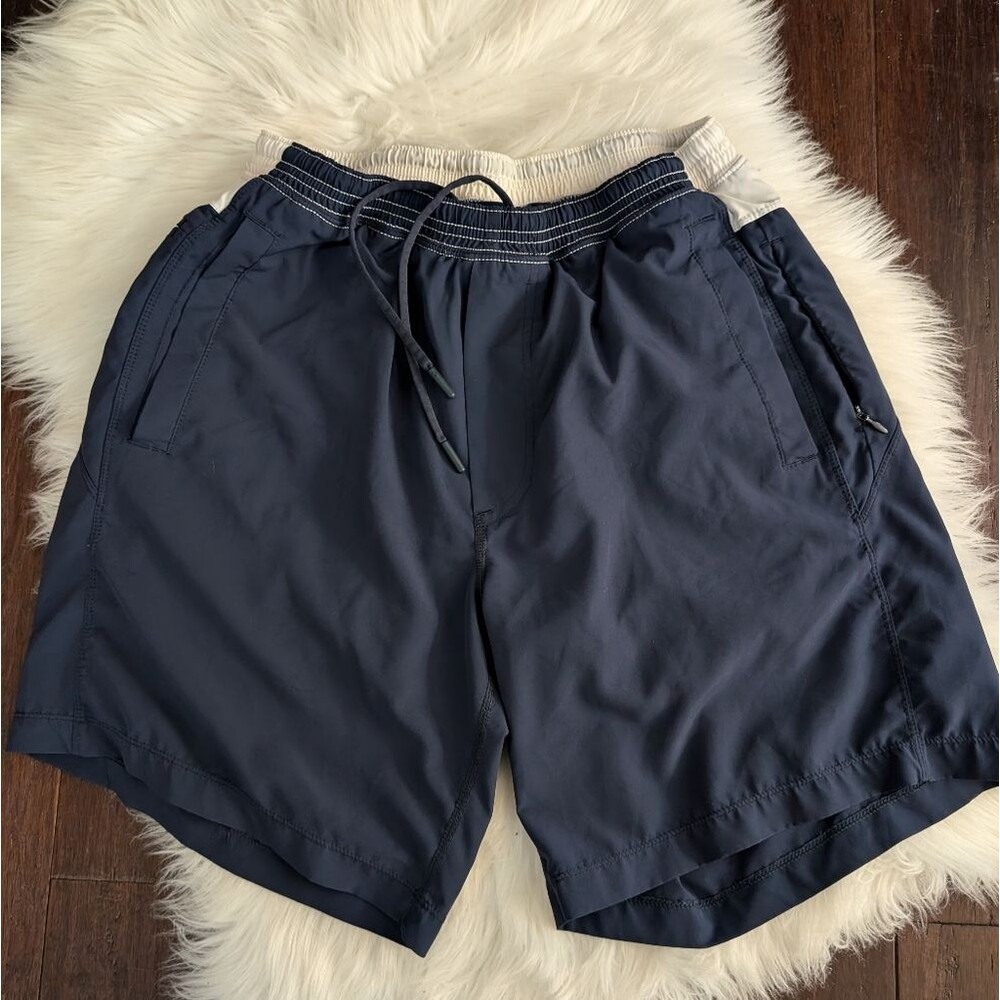 Birddogs Shorts Mens Medium Blue Hybrid Boom  Lined Elastic Waist L Large